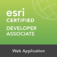 logo de la certification ESRI Developer Associate Web Application