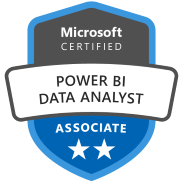 logo de la certification Microsoft Power BI Data Analyst Associate